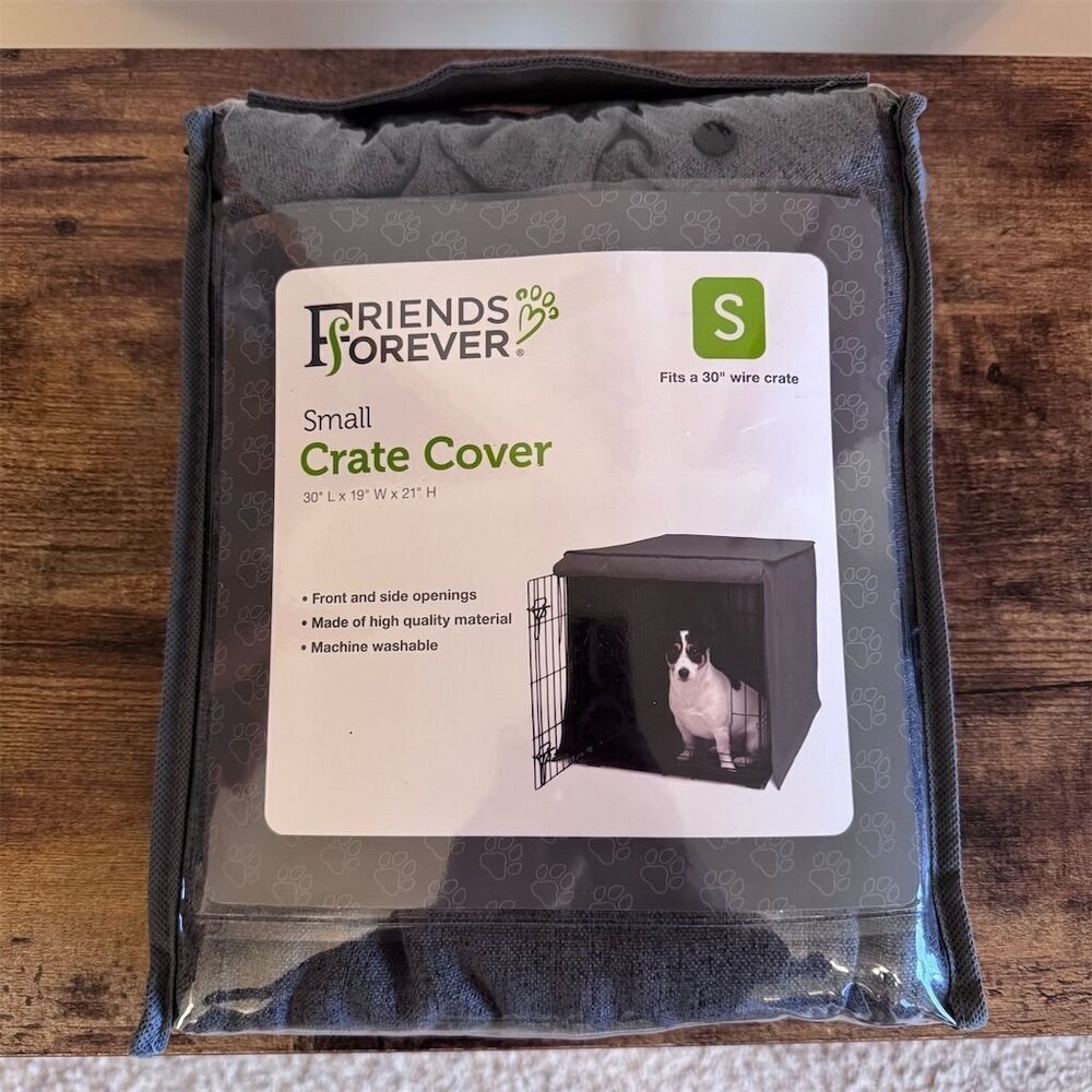 Friends Forever Small Crate Cover for 30in Crates - Grey